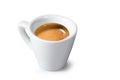 Caffe Espresso Isolated on White Background Royalty Free Stock Photo